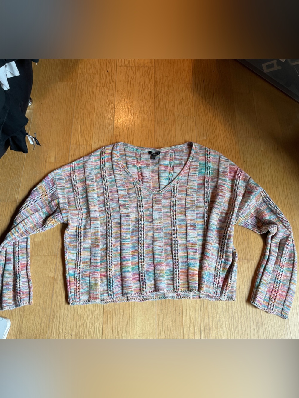 Mavi Multicolor Striped V‑Neck Knit Top